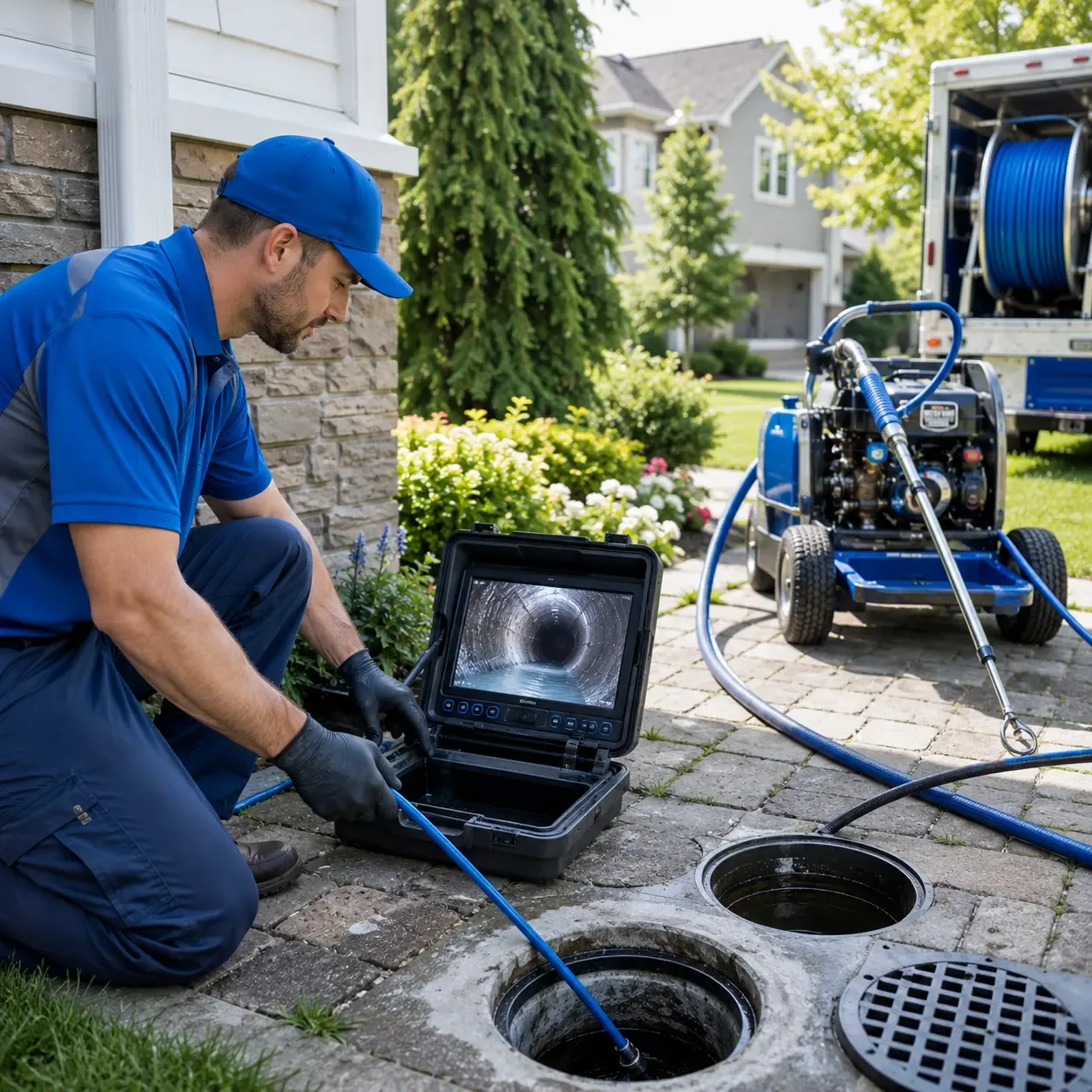 Outdoor drain cleaning professionals serving Desdemona, TX